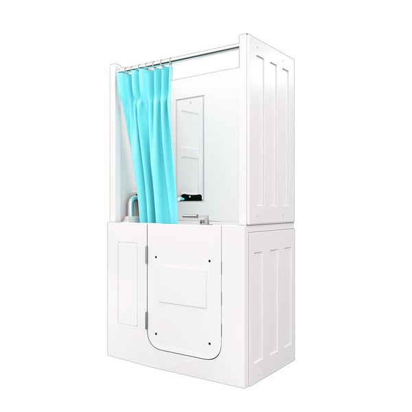 Seniorendusche Wanne Whirlpool S08D-WP-TH-A-L 68x110x205cm