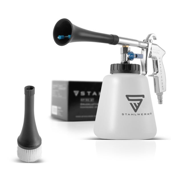 STAHLWERK Reinigungsgerät mit Reinigungsbürste für die Autoreinigung