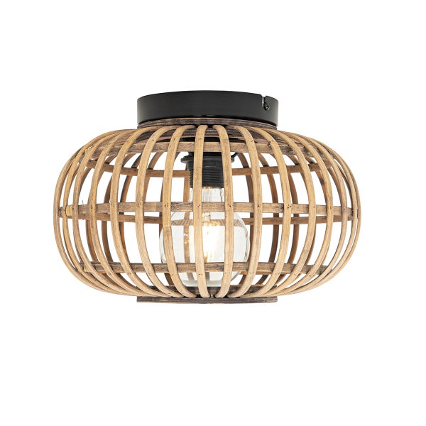 Deckenleuchte aus Bambus mit runder Form