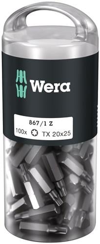 Wera Bitgroßpackung (100 Stk.) 867/1 Z T 20 Länge 25 mm - 5072448001
