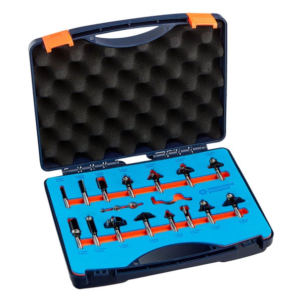 WS24 Fräser-Set 8 mm Schaft 15tlg. - WS24-100063
