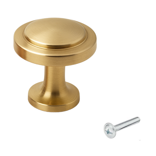 Möbelknopf aus Metall mit Schraube