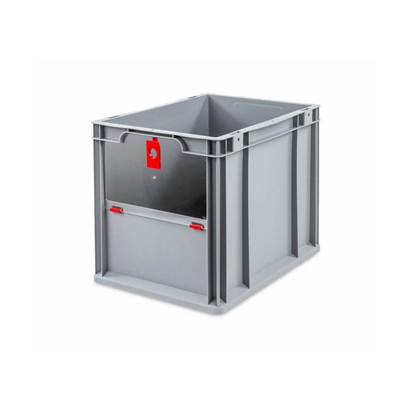 PROREGAL SparSet 5x Eurobox NextGen Insight Cover HxBxT 32 x 30 x 40 30 Liter Hoch/Rot Eurobehälter Transportbox
