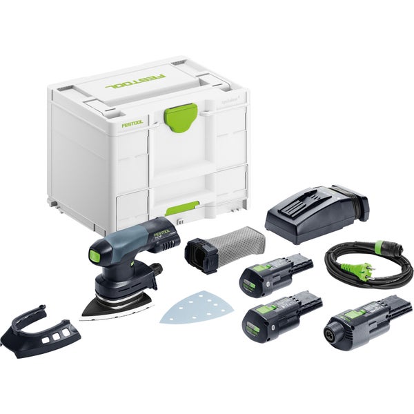 Festool Akku-Deltaschleifer DTSC 400 3,0 I-Set / 2x 3,0 Ah Akku + Ladegerät im Systainer - 578138