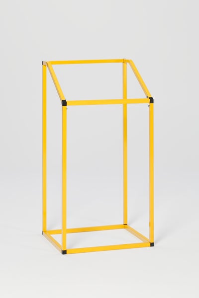 PROREGAL Robuster Müllsackhalter Aus Vierkantrohren Für 240 Liter HxBxT 119 x 63 x 54 cm Stahl Gelb
