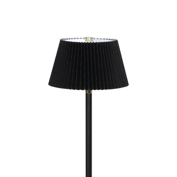 Stehlampe mit plissiertem Schirm