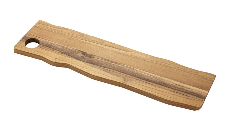 Holzschneidebrett mit Griffloch