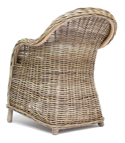 Korbsessel aus Rattan