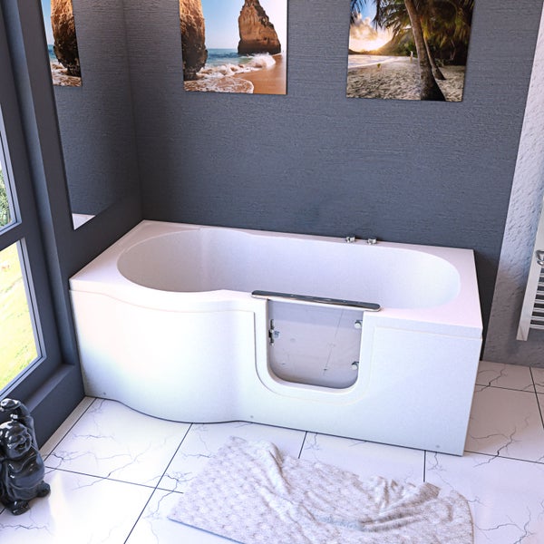 Senioren Wanne Sitzwanne mit Tür S12-AIR-R 85x170