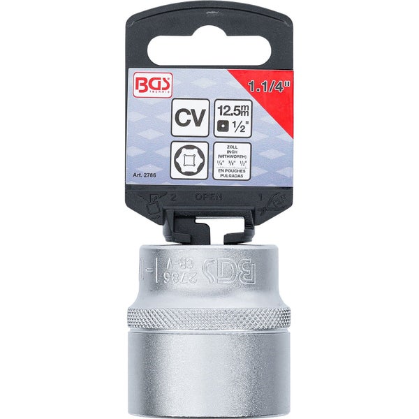 BGS technic Steckschlüssel Einsatz mit 1 1/4 Zoll