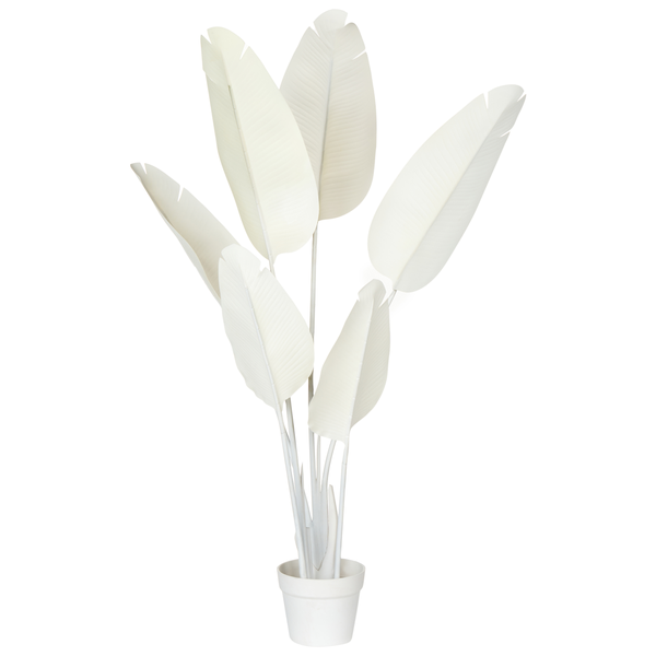 Kunstpflanze BANANA TREE 123 cm Weiß