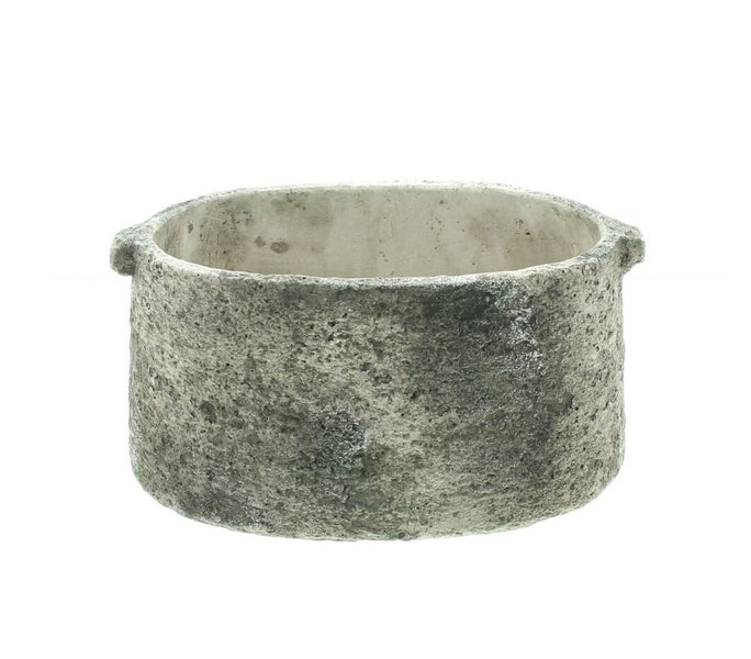 Dekoleidenschaft Pflanzer Stone aus Steingut in Stein Optik, Pflanztopf, Blumenkübel, Gartendeko für Draußen, Pflanzgefäß, Blumentopf
