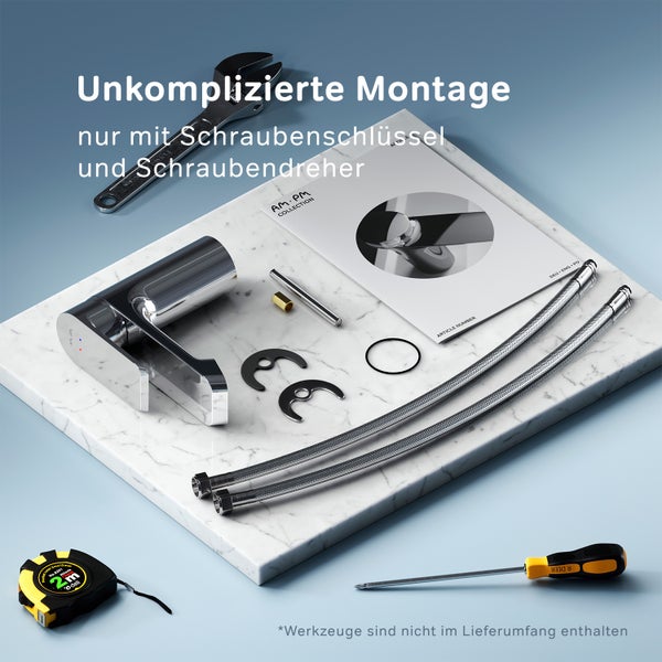 AM.PM Waschtischarmatur mit Einhebelmischer FNA02100 Flash