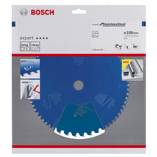 Bosch Kreissägeblatt Expert for Stainless Steel für Handkreissägen 230 x 20 x 1,9 mm 46 Zähne - 2608644287