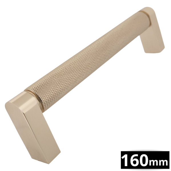 Möbelgriff mit den Maßen 128 mm und 140 mm
