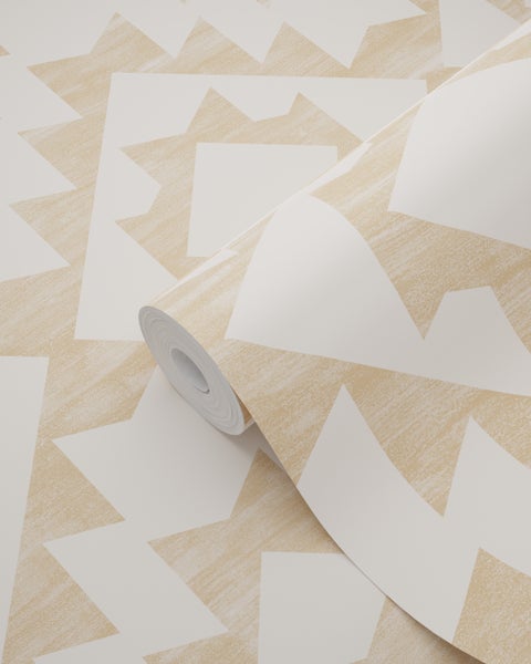 Tapetenrolle mit geometrischem Muster