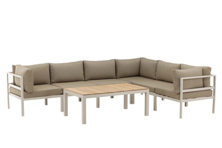 Copacabana Lounge-Set 2 Teile beige. 70 X 120 X 45 cm