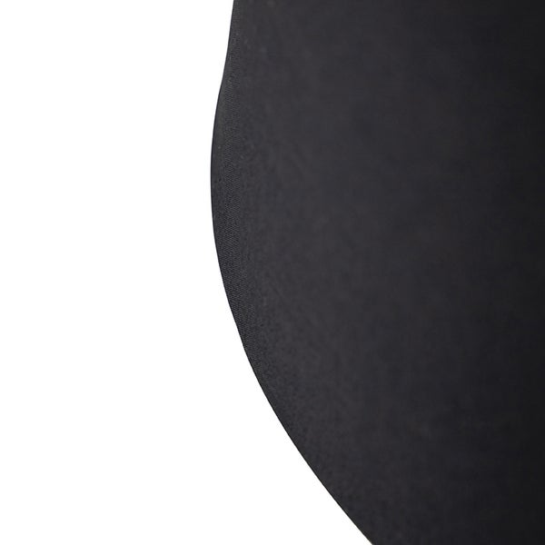 Baumwolllampenschirm schwarz 35/30/20 mit goldenem Interieur