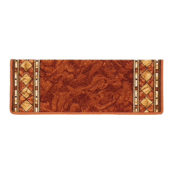 FLOORDIREKT Stufenmatte Rügen - Selbstklebend - Strapazierfähig - Terra - Rechteckig - 65 x 23,5 cm