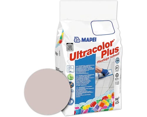 Mapei Ultracolor Plus Flexfuge Schnell 5 Kilogramm Sack mit Farbmuster