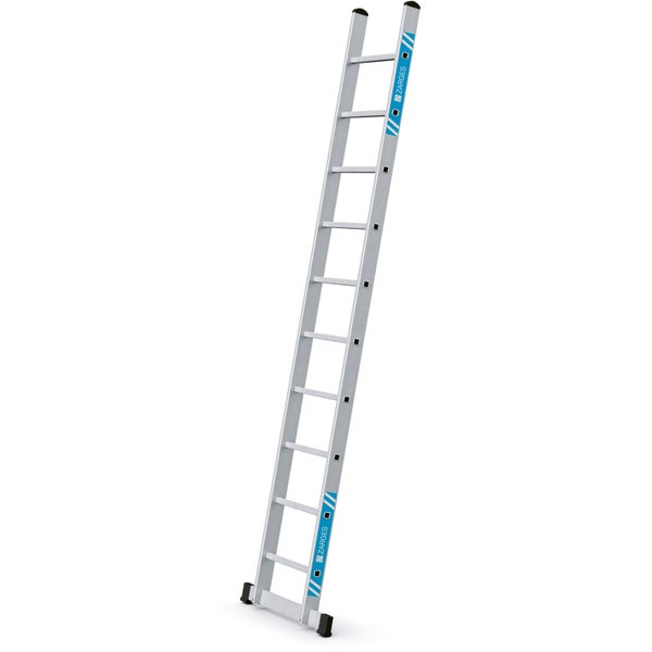 Einfache Aluminium-Leiter mit Sprossen und Zarges Logo