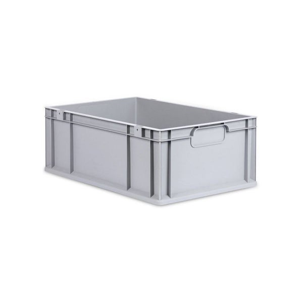 PROREGAL Spar Set 10x Eurobox Nextgen Economy Mit Scharnierdeckel & Gelben Schiebeschnappverschlüsse Griffe Geschlossen HxBxT 22 x 40 x 60 cm 44 Liter