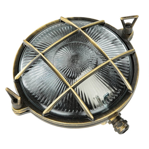 Runde Deckenleuchte mit Gitter