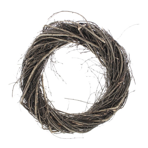 FRANK FLECHTWAREN | Kranz Reisig, groß, NATURMATERIALIEN, ca. Ø 45 cm, Innen-Ø 26 cm, ohne Deko
