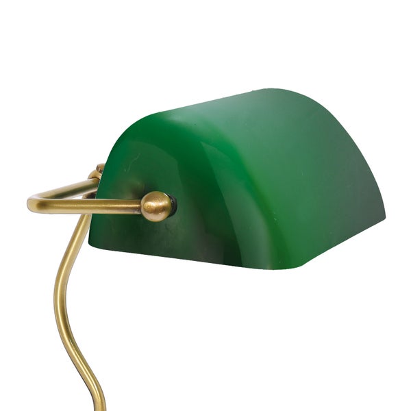 Bankierslampe mit Schirm