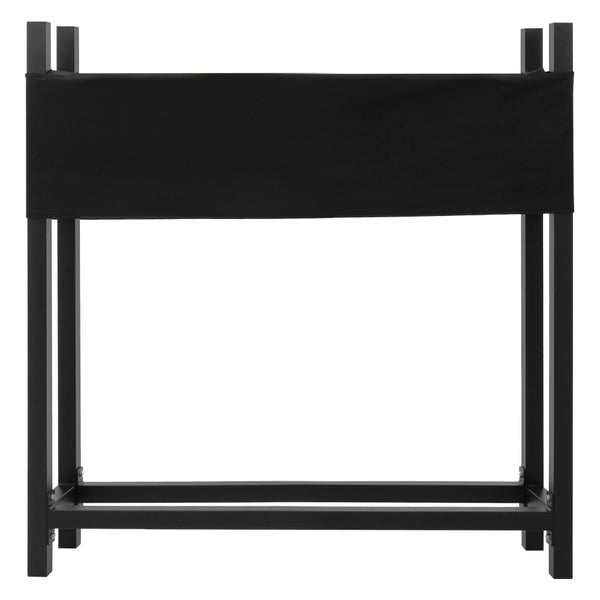 ML-Design Metall Kaminholzregal mit Abdeckung, 113x25x115cm, Anthrazit, Stahl, Stapelhilfe Außen mit Schutzhülle, Garten Kaminholzunterstand 0,5m³/1 SRM, Feuerholzregal Brennholzregal Kaminholzständer