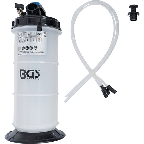 BGS Vakuum-Absaugpumpe pneumatisch 6 l - 74396