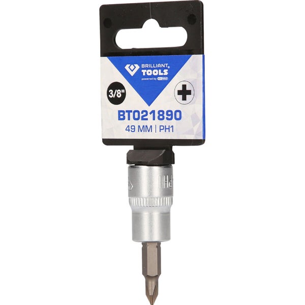 BRILLIANT TOOLS 3/8 PH Kreuzschlitz Bit-Stecknuss PH1 - BT021890