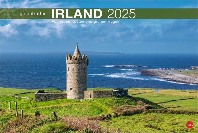 Irland Globetrotter 2025 Wandkalender XL mit Fotos der beeindruckenden irischen Landschaften. Kalender 2025 im Großformat mit Monatskalendarium.