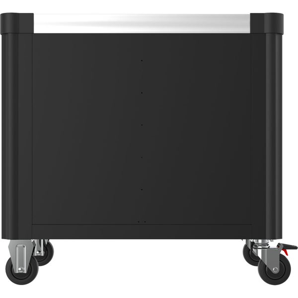 Bosch Logo, Linienlaser an einer Deckenkonstruktion befestigt.