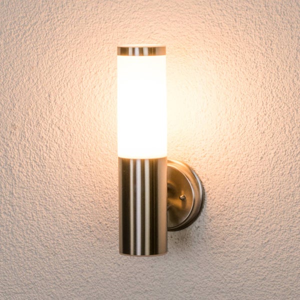 Lindby Kristof (spritzwassergeschützt (Modern) in Alu aus Edelstahl (1 flammig, E27)