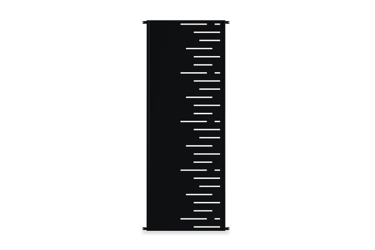 Set mit 3 dekorativen Paneelen ARLBERG Schwarz H.160cm rechte Seite Muster
