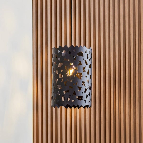 Lucande Pendelleuchte Aeloria (Modern) in Schwarz aus Metall (1 flammig, E27) - Deckenlampe Esstischlampe Hängelampe Hängeleuchte Wohnzimmerleuchte