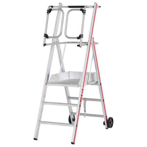 Aluminium Arbeitsplattform mit Rädern und Haltebügel