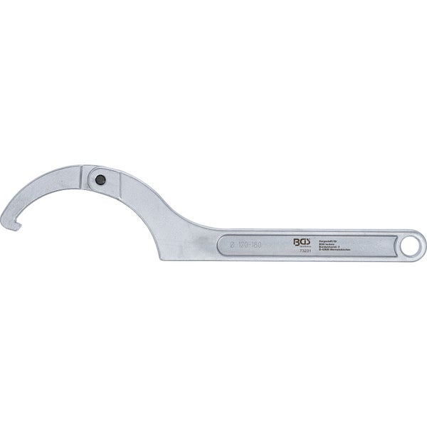 BGS Gelenk-Hakenschlüssel aus Metall für Durchmesser von 120 bis 180 Millimeter.