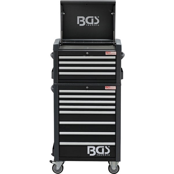 BGS Werkstattwagen Profi Standard Maxi 12 Schubladen mit 263 Werkzeugen - 4088