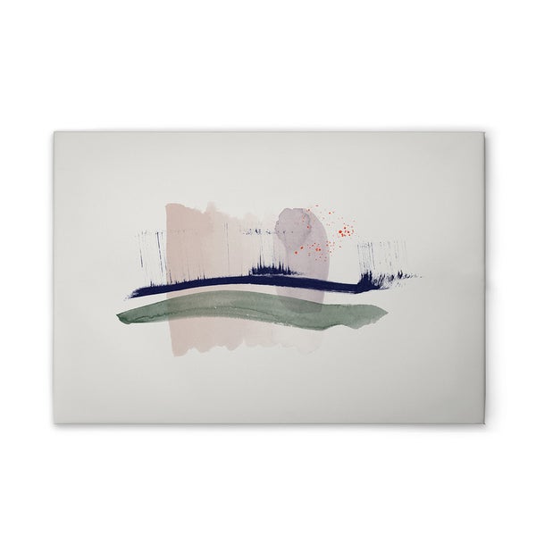 Abstraktes Leinwandbild mit Pinselstrichen