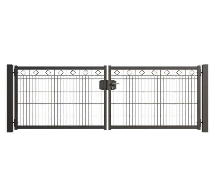 Doppelflügeltor mit Schloss für den Garten