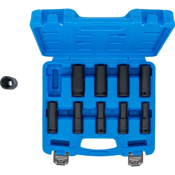 Steckschlüsselsatz in blauem Koffer