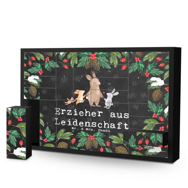 Mr. & Mrs. Panda Befüllbarer Adventskalender Erzieher Leidenschaft - Schwarz