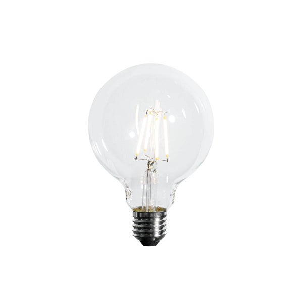 Globe LED-Filament-Leuchtmittel mit E27-Sockel und Klarglas.