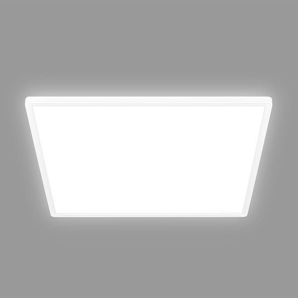 Briloner Tava LED Deckenlampe, Indirektes Licht, Flach, Neutralweißes Licht, Weiß, 56 x 56 x 3 cm