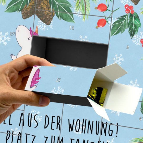 Mr. & Mrs. Panda Befüllbarer Adventskalender Einhorn Ballerina - Blau Pastell