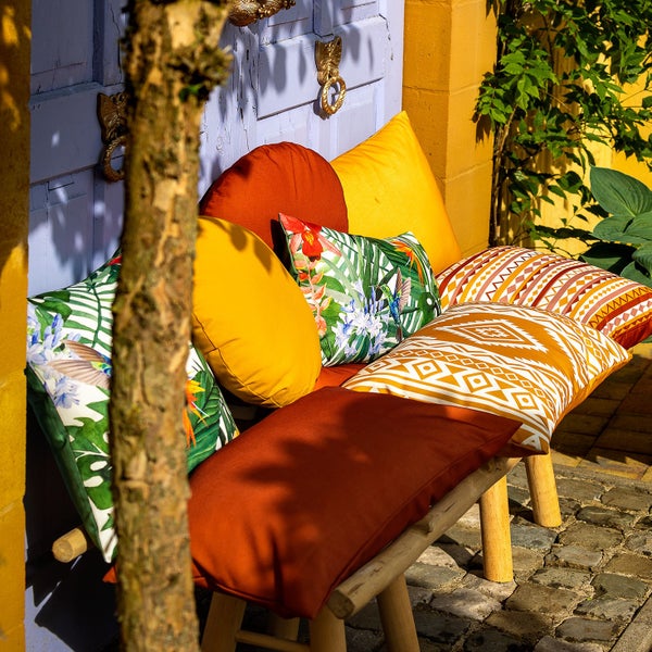 Santorini Outdoor Kissen - 40x60 cm Orange - Mit Reißverschluss