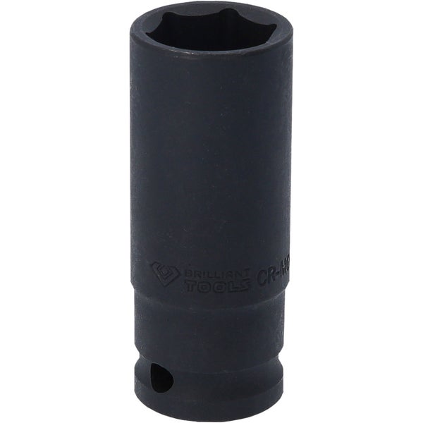 BRILLIANT TOOLS 1/2 Kraft-Stecknuss Sechskant 22 mm lang - BT022664