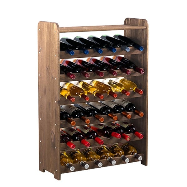 PROREGAL Weinregal Pinotwine C HxBxT 87,2 x 63,2 x 26,5 cm 36 Flaschen Massives Kiefernholz Braun Geölt